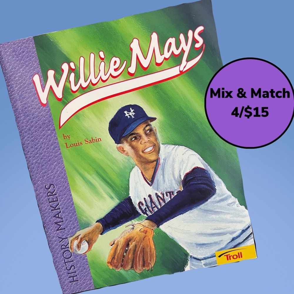 🔵 4/$15 • History Makers: Willie Mays the Young Superstar Book